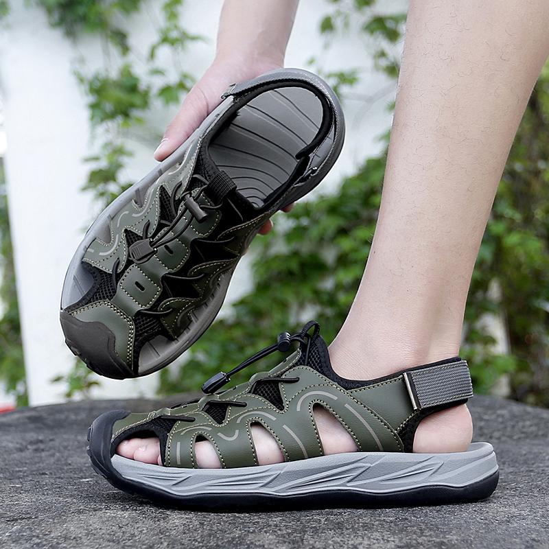 Chaussures pour Hommes Sandales Cuir Véritable Modèles Originaux de Sandales pour Hommes Sandales Souples pour Hommes Confortables Sandales pour Hommes Pantoufles Slipers