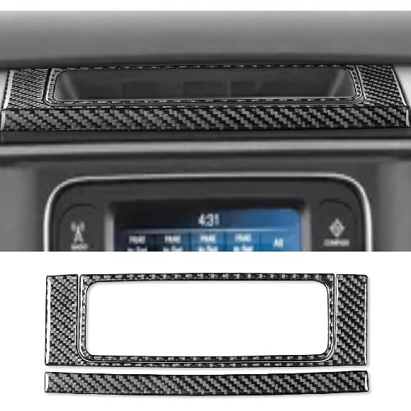 Carbon Fiber Headlight Switch and Air Vent Trim for Dodge RAM 1500 2500 3500 2013-2018,Dashboard Light Control Panel & AC Outlet Frame Sticker