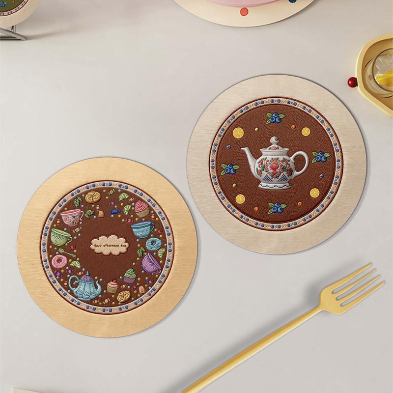 Rubber Coasters With Water Absorption And Heat Resistance For Home Use