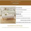 Waterproof and Oil-Proof Luxury Rectangular Coffee Table Tablecloth - Scald-Proof, Wash-Free, Perfect for Home Living Room
