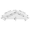 4pcs Reinforcement Plate L Shape Corner Bracket Outside Mounting Joining Plate Outside  CNC Machine