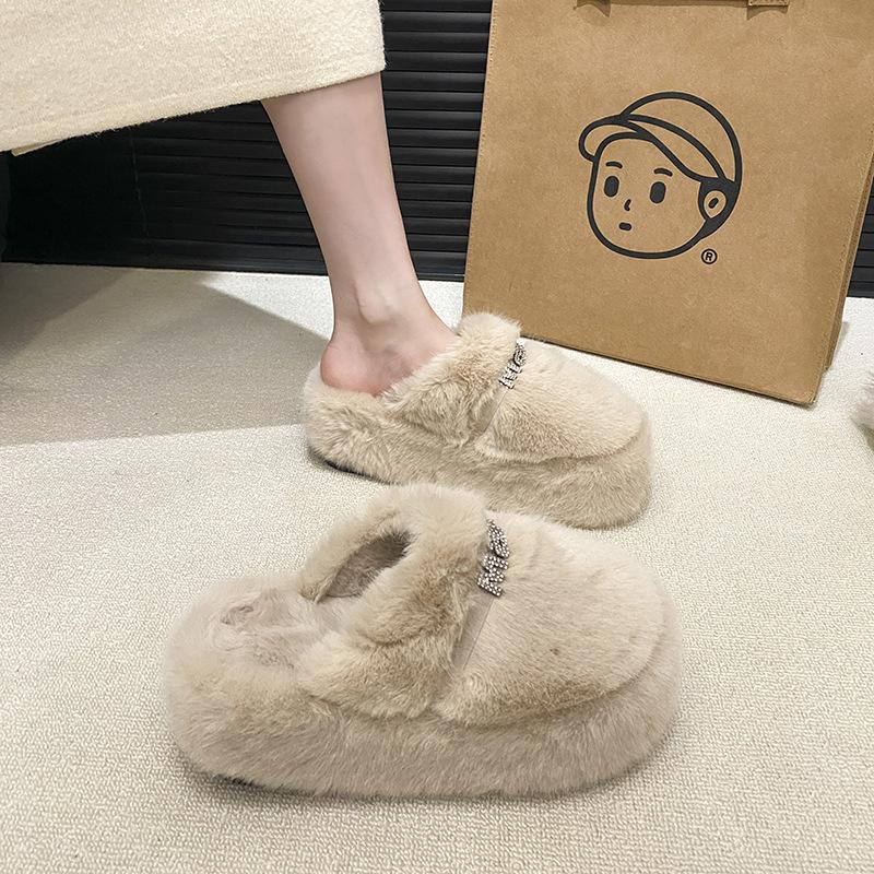 French retro Mary Jane shoes women's 2025 new shallow mouth round head soft sole ballet cotton slippers women