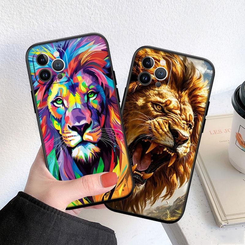 LO5 Animal Lion Soft Shell Phone Case for Samsung Galaxy S20 S21 S22 Ultra FE + Plus A21S A22 A24 A25 A26 A30 A30S A31
