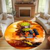 Lando Norris Print Round Rug, Washable Floor Carpet, For Entryway Dorm Laundry Room Office Study, Home Decor Birthday Christmas Gift