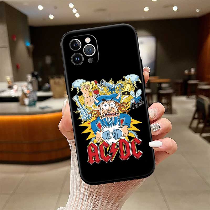 RE1 A-acdc New High-End Shell Phone Case for iPhone SE X XS XR 16E 17 11 Pro Max 8 7 6 6s Plus Air