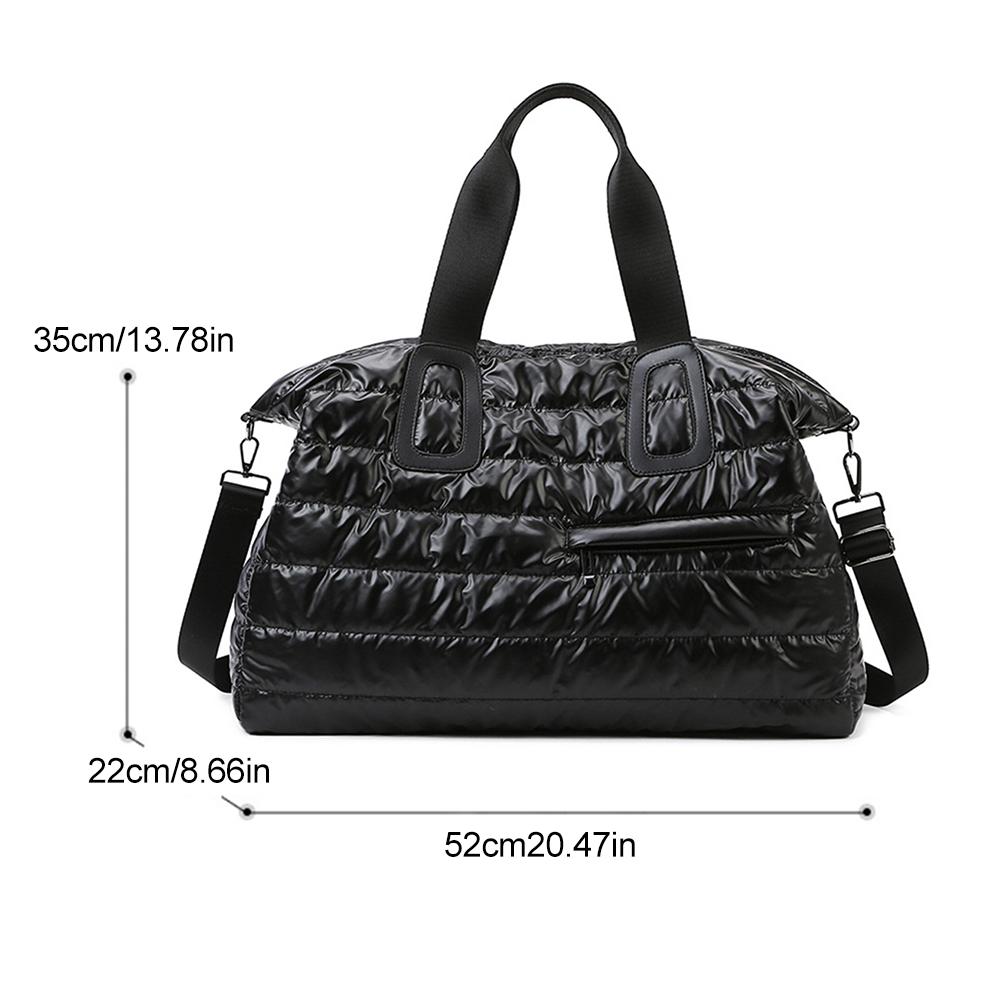 Wet Dry Separation Weekend Handbags Large Capacity Quilted Gym Bag Multifunctional Padded Shoulder Bag Waterproof for Gym Sports