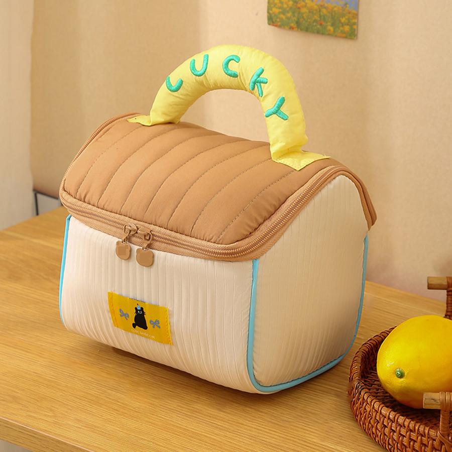 New cartoon house-shaped makeup bag; thickened large capacity makeup bag for travel storage bag.