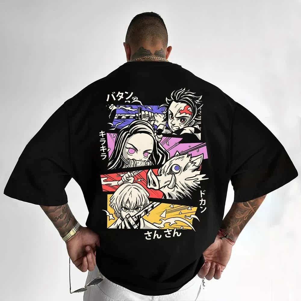 

Demon Slayer Tanjirou Anime Manga T-Shirt Tee Costumes Polyester Unisex S