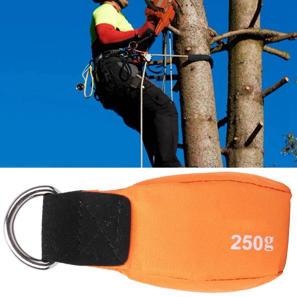 Orange Nylon Multipurpose Climbing Tree Throwing Rope Bag Small Sandbag for Rock Climbing