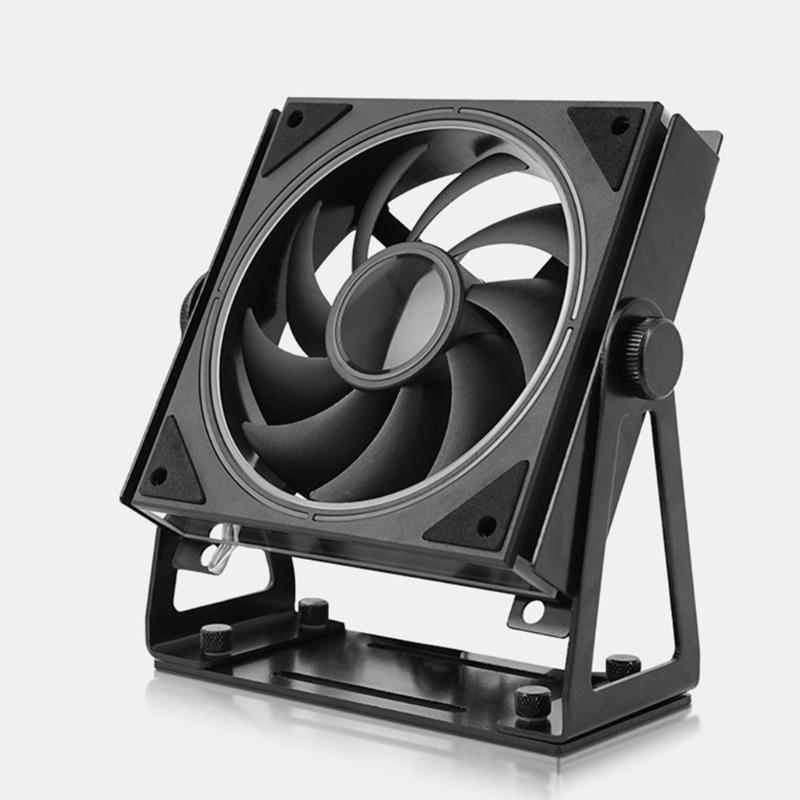 Rotatable External PC Case Fan Mounting Bracket Replacement For 12cm/14cm Fan Easy Installation Stand Accessories