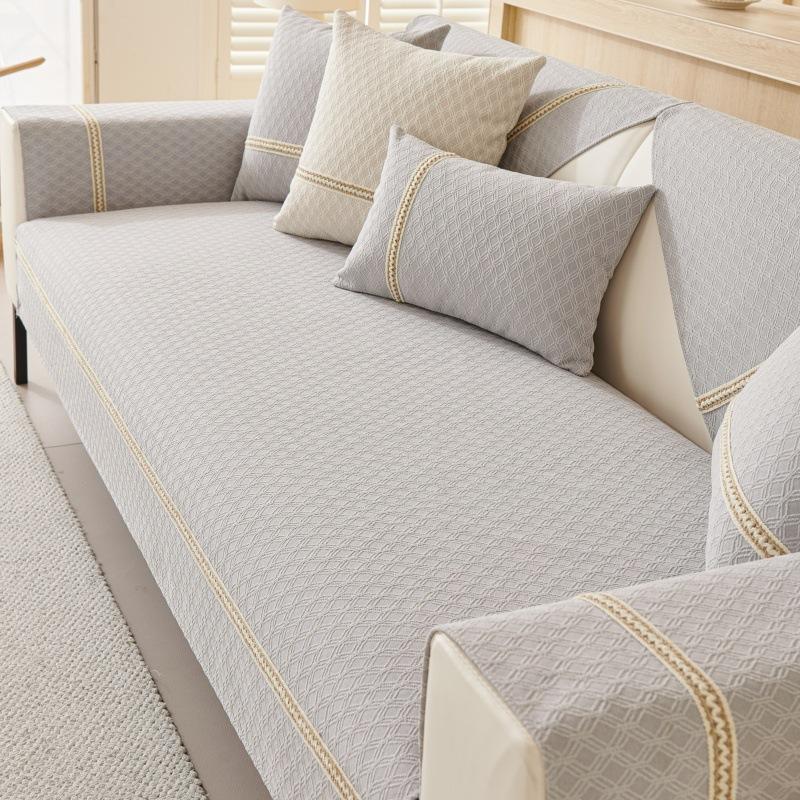 Light French Cream Blizzard Neil Sofa Cushion Universal In All Seasons Simple Non-Slip Dust-Proof Cushion Sofa Cover Cover
