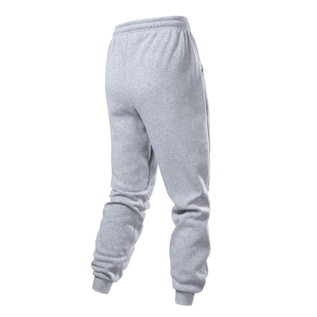 Men's Bestseller European Fleece Sweatpants: Zippered, Thickened, Plain Color, Fitness & Running Trousers for Autumn/Winter