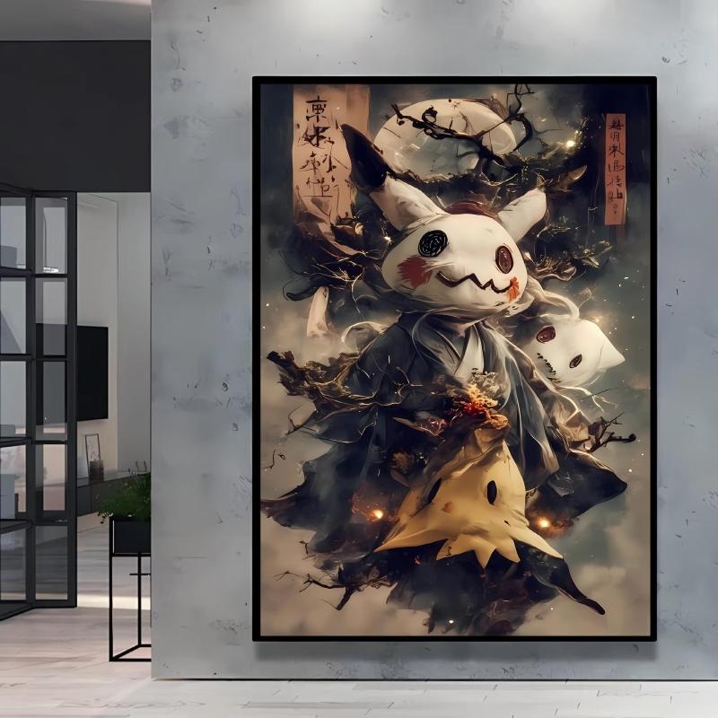 Canvas Painting Pokemon Charizard Cool Character Poster HD Printing Not Fading Modern Home Children's Bedroom Decor Holiday Gift