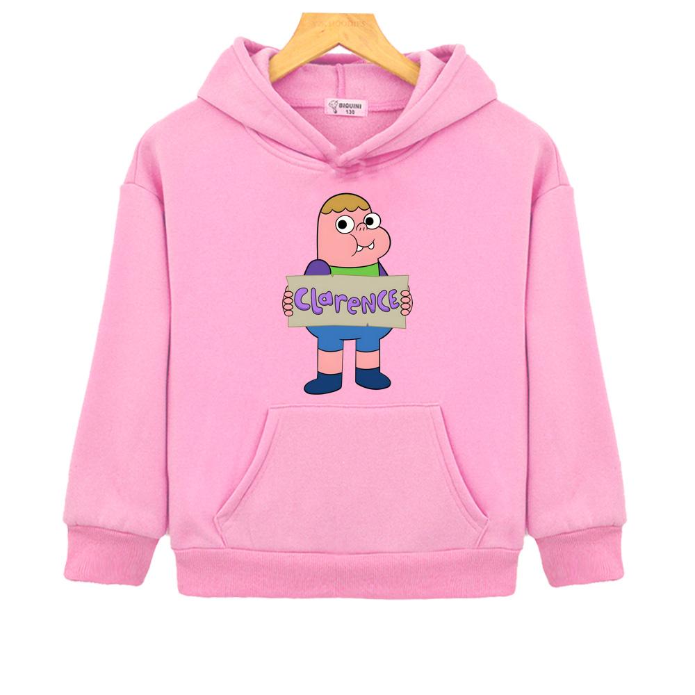 Clarence Kinder Kapuzenpullover Grafikdruck Niedliches Sweatshirt Mode Pullover Sudaderas Capucha Herbst/Winter Bequemes Oberteil