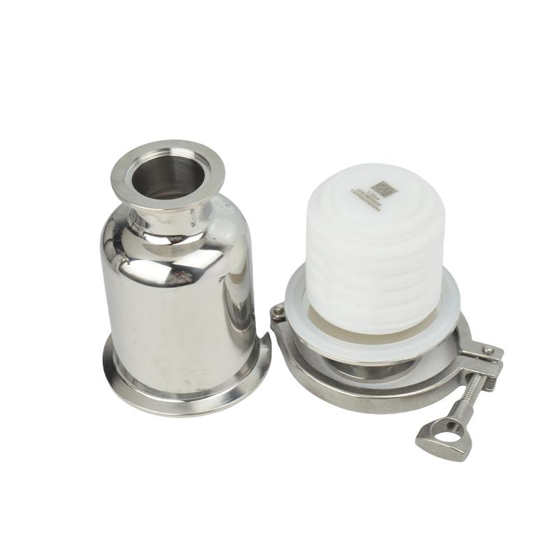 PP PTFE 0.22um 2.5" 5" 10" L-160/245/385mm KF25/40/50 Vaccum Clamp 304 316L Stainless Steel In-line Filter Strainer Homebrew