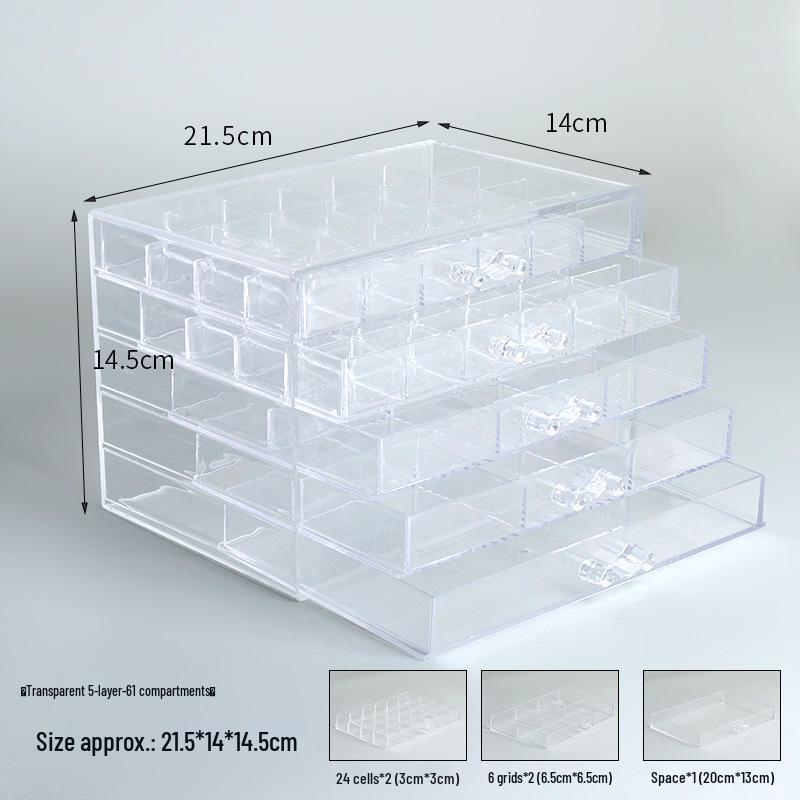 

Multi-layer Dustproof Jewelry Storage Box for Earrings and Ornaments