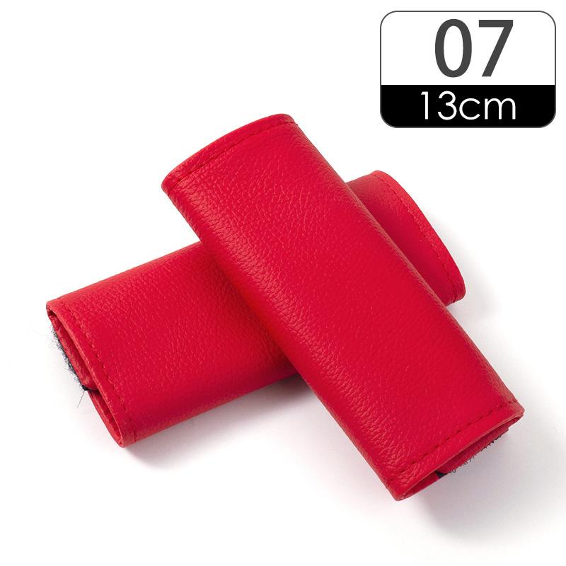 2PCS Car Door Inner Handle PU Leather Cover Door Handle Leather Protective Case Car Styling Interior Upgrades Auto