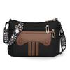 Women's Patchwork Shoulder Bag Large Capacity Nylon Crossbody Bag