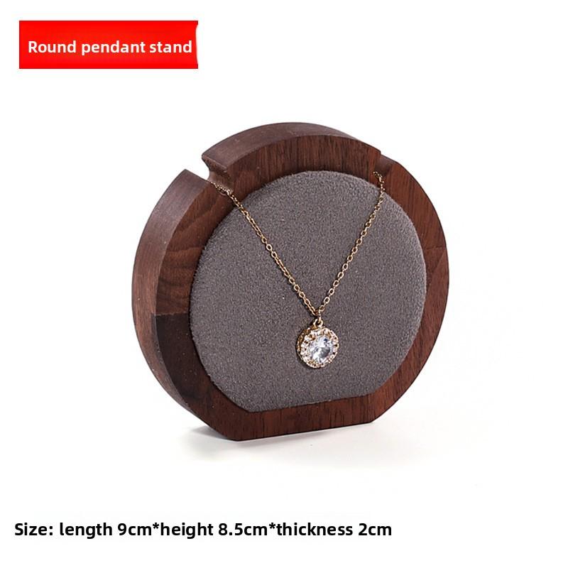 Walnut Jewelry Display Prop Set Combination Bracelet Display Stand Jewelry Display Stand Necklace Display Stand