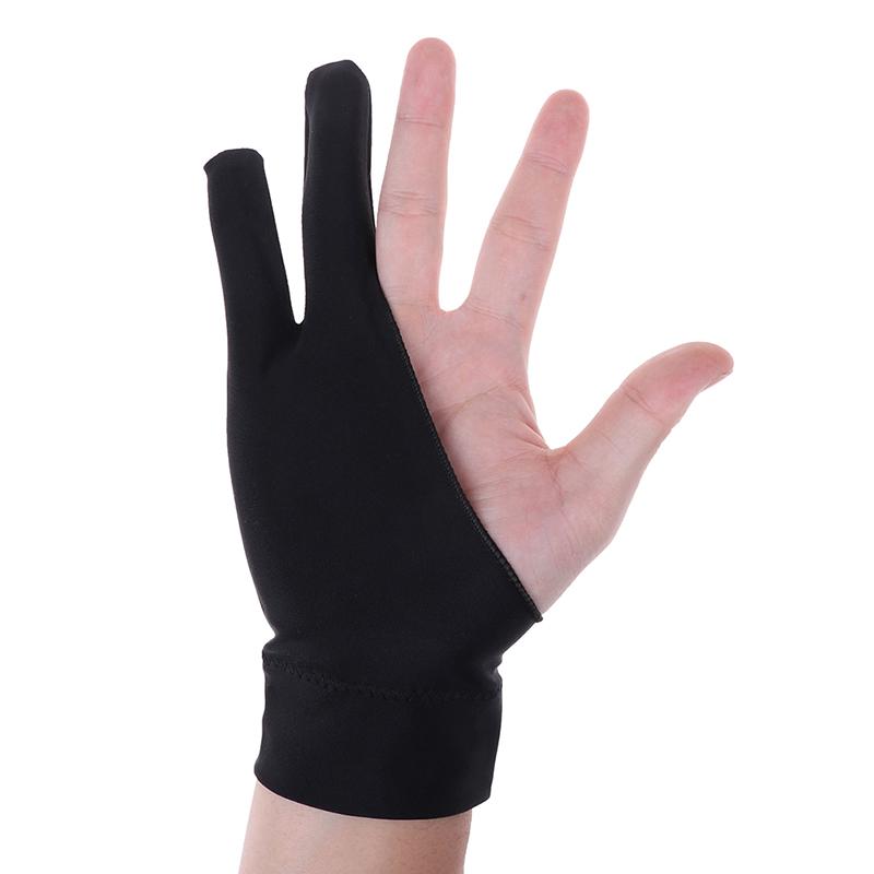 1Pc Artist Glove 2-Fingers Drawing Graphic Tablet Smudge Anti-Fouling Gloves