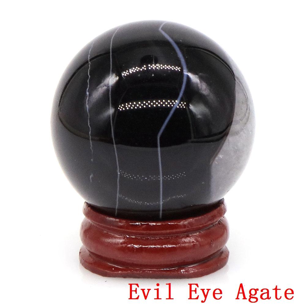 40mm Natursteine Amethyst Lapislazuli Reiki Heilkristalle Energie Chakra Massage Edelstein Kugel Heimdeko Handwerk Mit Ständer