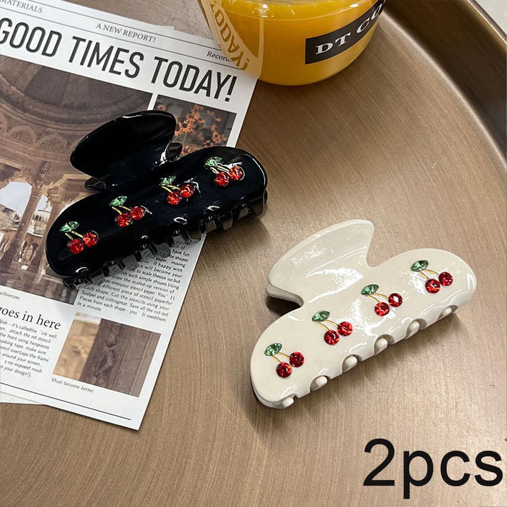 Cherry Flash Diamond Hair Clip Cute Retro Niche Style Hair Clip Trendy Hair Accessories Y2k Accessories New