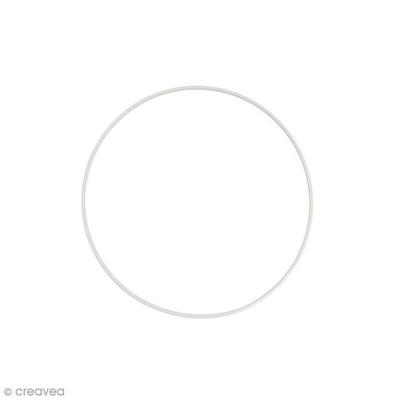 Metal Circle - Metal - 18 Cm - White - Indoor - Mixed