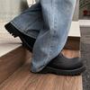 Thick-soled big-headed leather shoes for men and women couples, the same niche single shoes, casual height-increasing derby shoes 1036-J