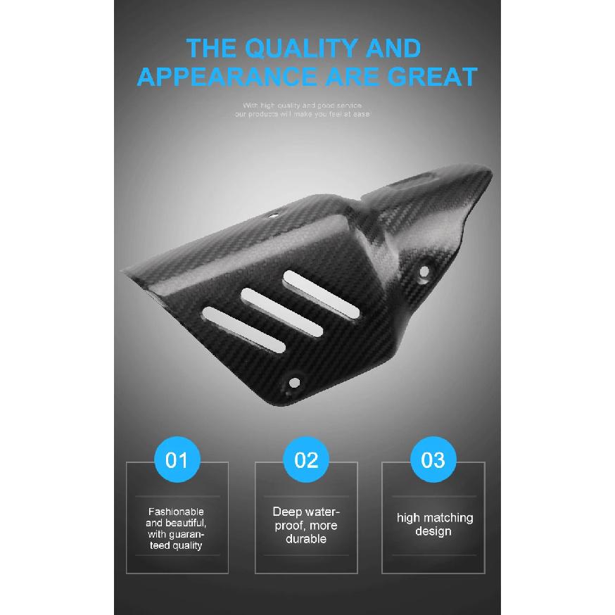 Exhaust Hood Motorcycle Spare Parts Protector YAMAHA YZF1000 R1 YZF600 R6 R3 Carbon Brazing Anti-Scald Moto Accessories