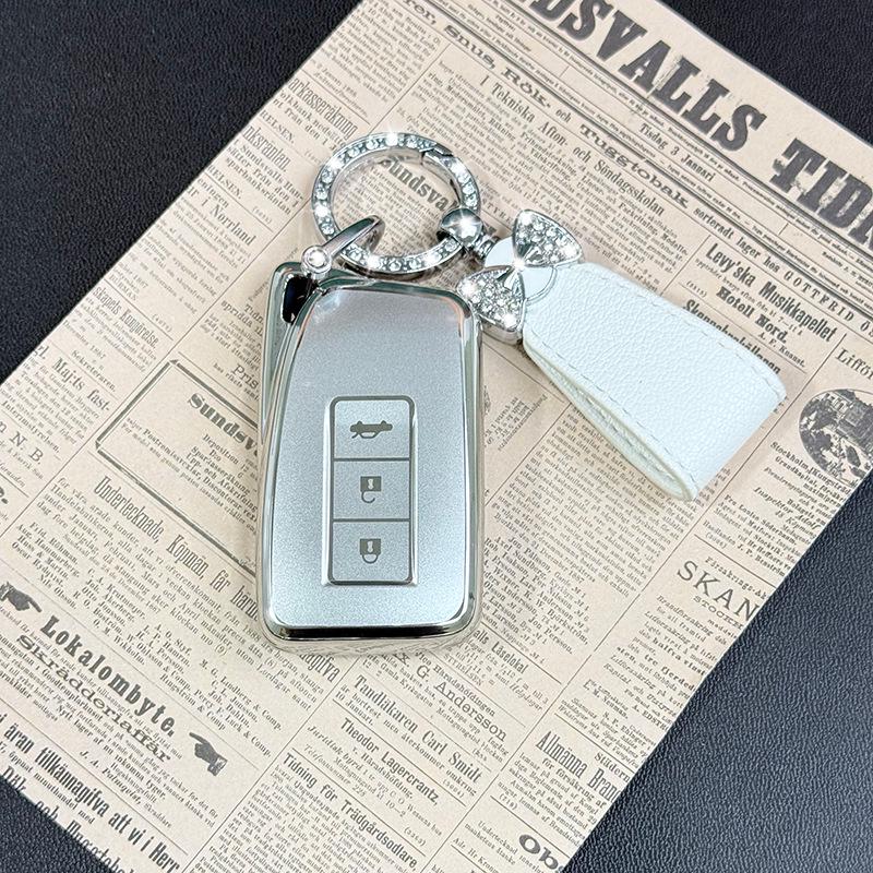 Lexus ES200/ES300h/RX300 Quicksand Silver Key Shell Protective Case