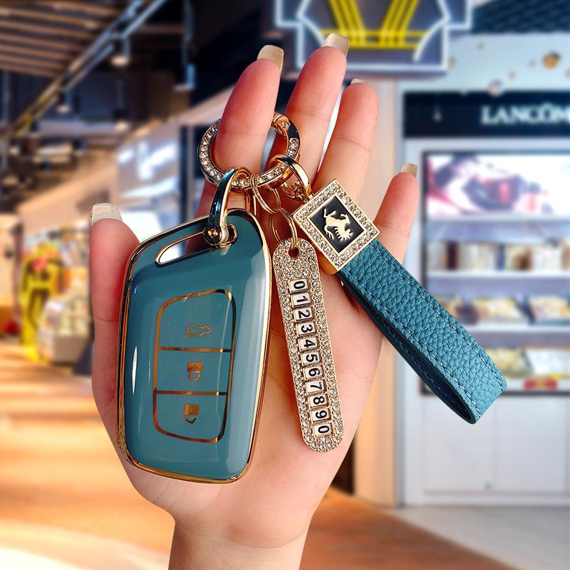 Neuer Baojun RC6/RM5/RS5/RS3 TPU Schlüsselanhänger - Autoschlüsselhülle mit Schnalle