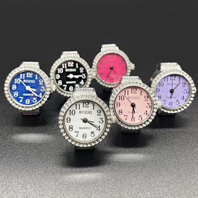 Vintage Watch Rings Elastic Stretchy Quartz Watches for Women Men Punk Finger Watch Ring Couple Clock Fashion Jewelry