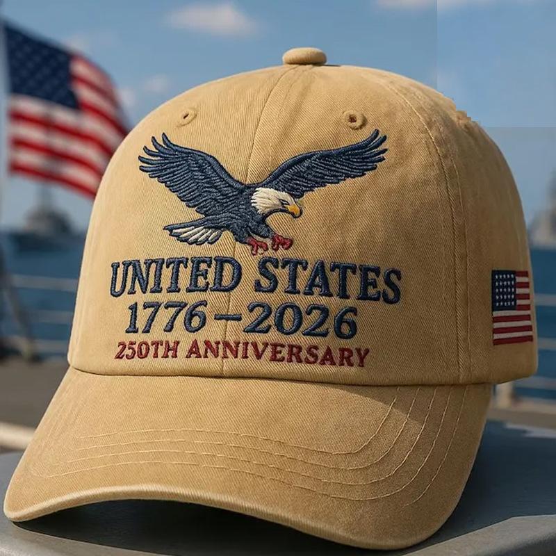 U.s. 250th anniversary retro washed cap 250th anniversary retro hat