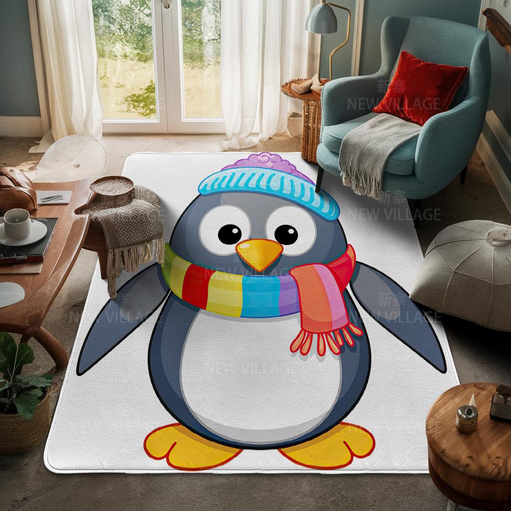 House Entrance Carpet Home Door Mat Living Room Bath Foot Bathroom Non-slip Water Absorption Rugs Bath Merry Christmas Winter