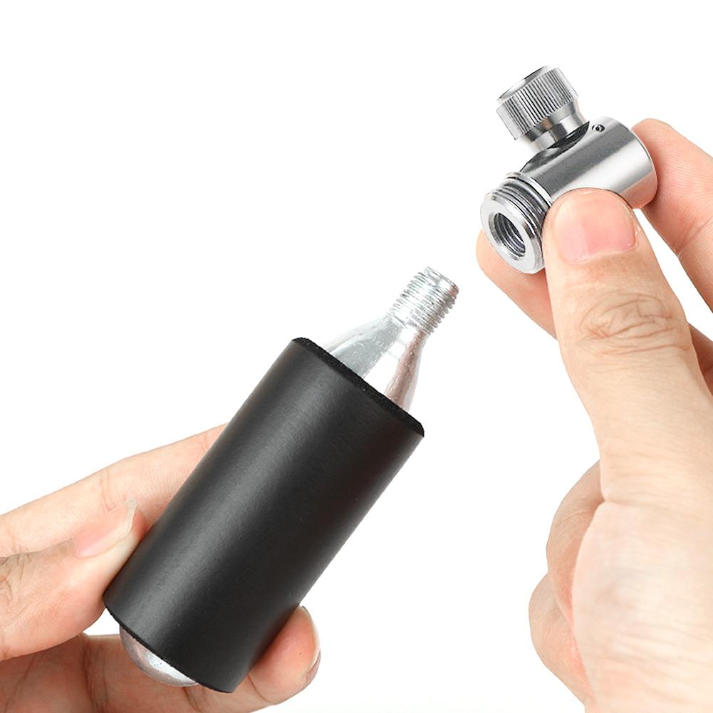 Air CO2 Inflator with Tubeless Tire Repair Kit Schrader & Presta Valve Portable Tire Inflator Aluminum Alloy for MTB Road Bike