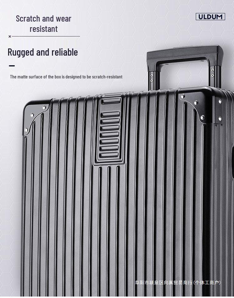 Aluminiowa walizka na kółkach męska i damska z uniwersalnymi kółkami i zamkiem szyfrowym - 20" i 24"