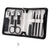 Focstar Premium 6pcs Stainless Steel Manicure & Pedicure Nail Clippers Set Travel Case Beauty Tool Kit (M107)