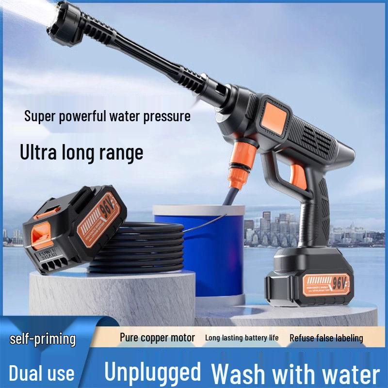 Cordless High-Pressure Car Washer with Rechargeable Battery