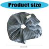 Blue Stripe Bows Scrunchie Hair Tie Soft Fabric Lightweight Hair Accessory For Women Girls Casual Sports Occasion