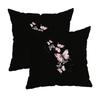 Cherry Leopard-Printed Pillowcasezipper Design, Decorative Pillowcase, 45X45 Cm Pillowcase