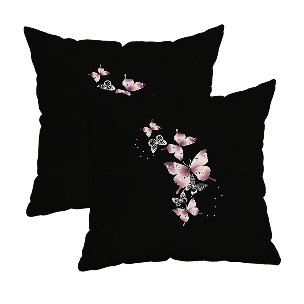 Cherry Leopard-Printed Pillowcasezipper Design, Decorative Pillowcase, 45X45 Cm Pillowcase