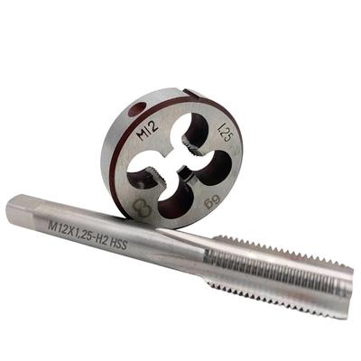MSMint Tap and Die, M12 X 1.25mm, for Thread Cutting, Screw Holes, Bolts, Male and Female Threads, Machining, Repair, and Repair
