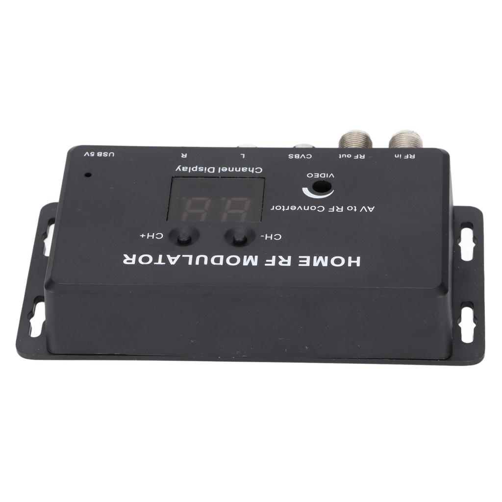 UHF Modulator Audio and Video To RF Channel Home RF Modulator for DVD Players Games Digital Equipment.