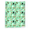 Guinea Pig Flannel Blanket Lovely Cartoon Animal Red Strawberry Blankets for Couch Bed Sofa Pet Hamster Floral Throw Blanket
