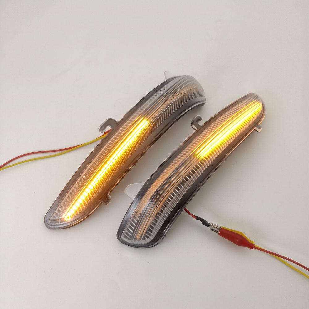 2 Pieces For Peugeot 208 2008 2012-2020 Citroen C3 Dynamic Turn Signal Light LED Side Mirror Indicator Blinker Lamp Car StylingTurn Signal 2