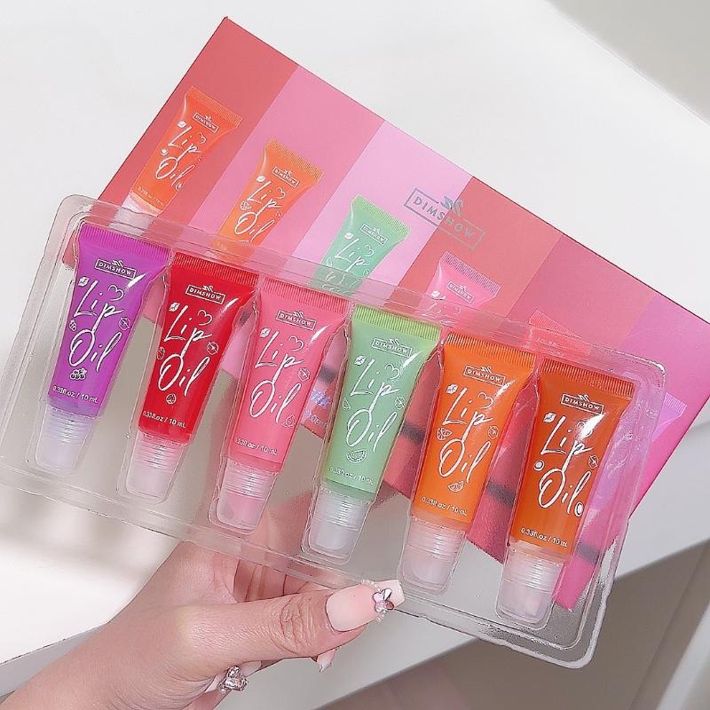 Lucidalabbra Fruttato Lucido e Acquoso Gel Trasparente per Labbra Lucidalabbra Idratante per Labbra Trucco Labbra Donna