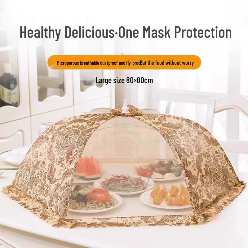 Staubschutzhülle aus Stoff mit Gänseblümchenmuster für Lebensmittel