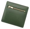 Box Calf Compact Card Case with Coin Purse Made in Japan Genuine Leather Day Gift Birthday Present Green 4432 [Cypris] Father's