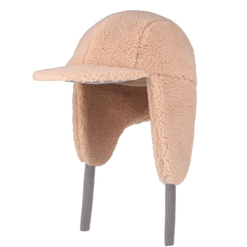 

Детская зимняя теплая защита лица флисовая утолщенная холодная шапка с защитой ушей из овечьей шерсти S хаки