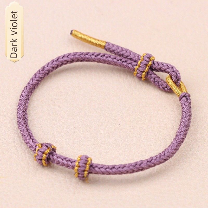 

Год Змеи Тонкая Вязка Красная Веревка Ручная Вязка Золотые Счастливые Бусины Аксессуары Регулировка Новинка Год Рождения Тонкая Вязка Парные Браслеты Dark Violet